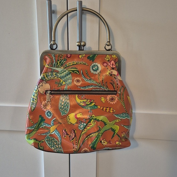 Patricia Nash Handbags - NWT Patricia Nash 10th Anniv. Frame Bag Birds of Paradise Koi Orange Satchel